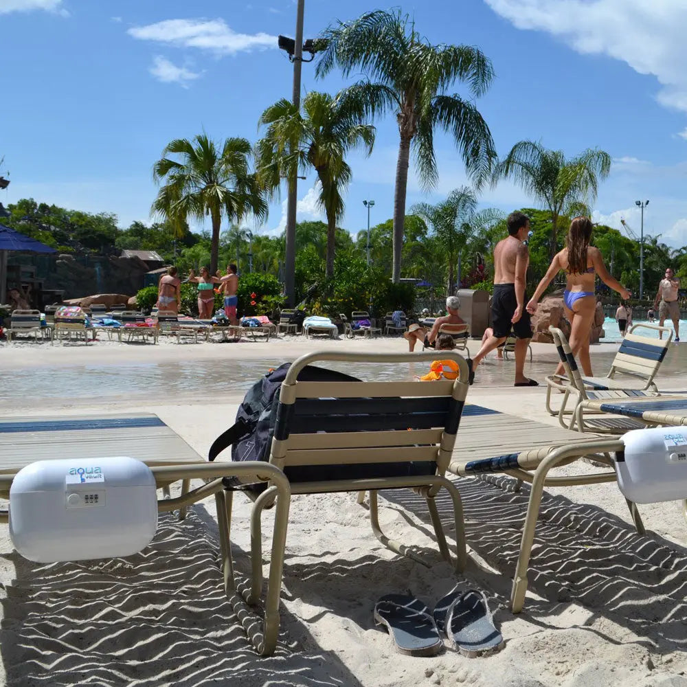 AquaVault Portable Beach Chair Safe AquaVault Inc. AquaVault ChargeCard Flexsafe