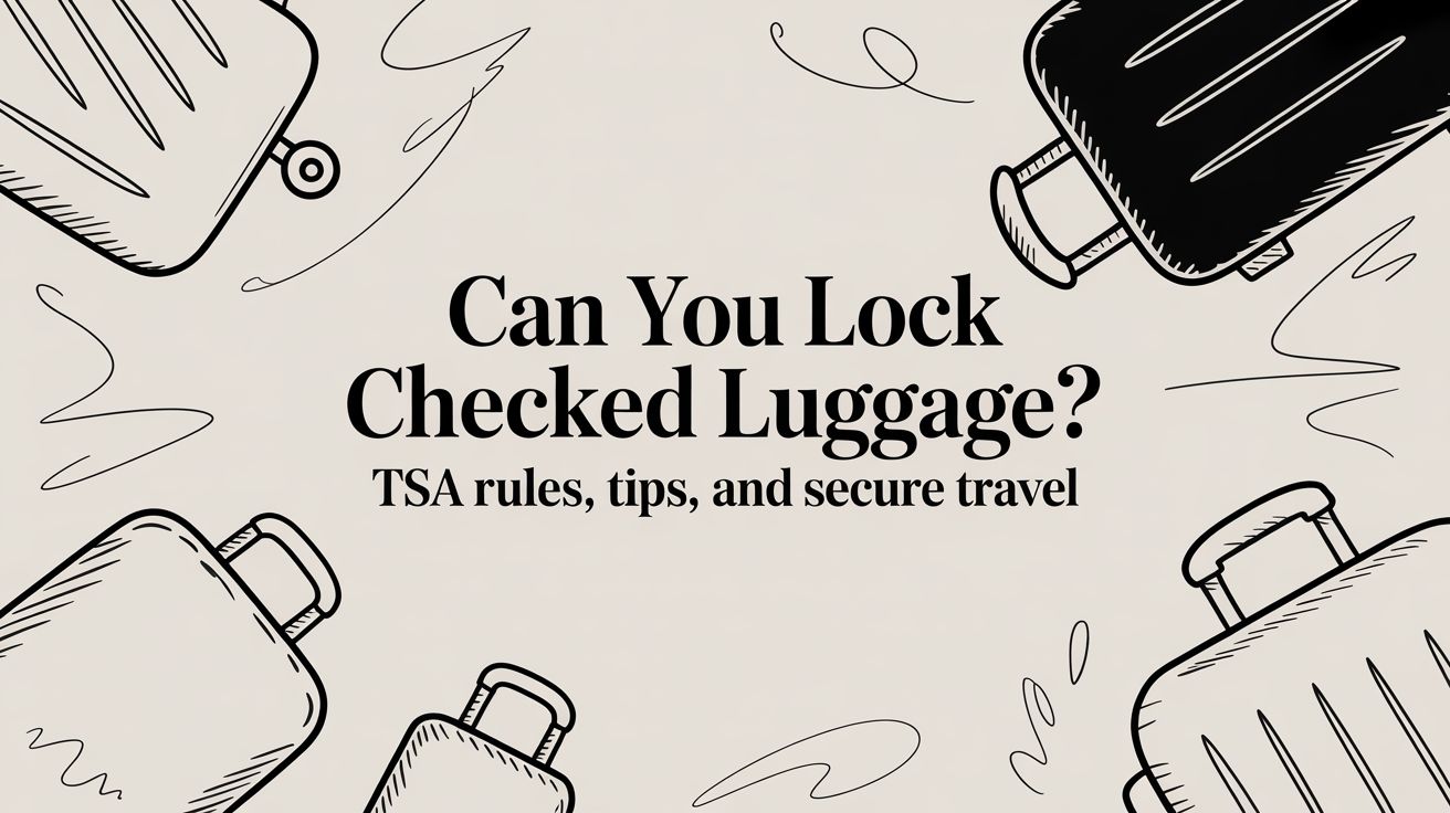 Can you lock checked luggage? TSA rules, tips, and secure travel