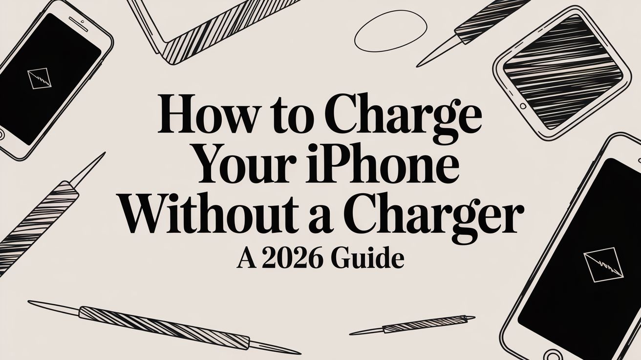 How to Charge Your iPhone Without a Charger: A Traveler's Guide