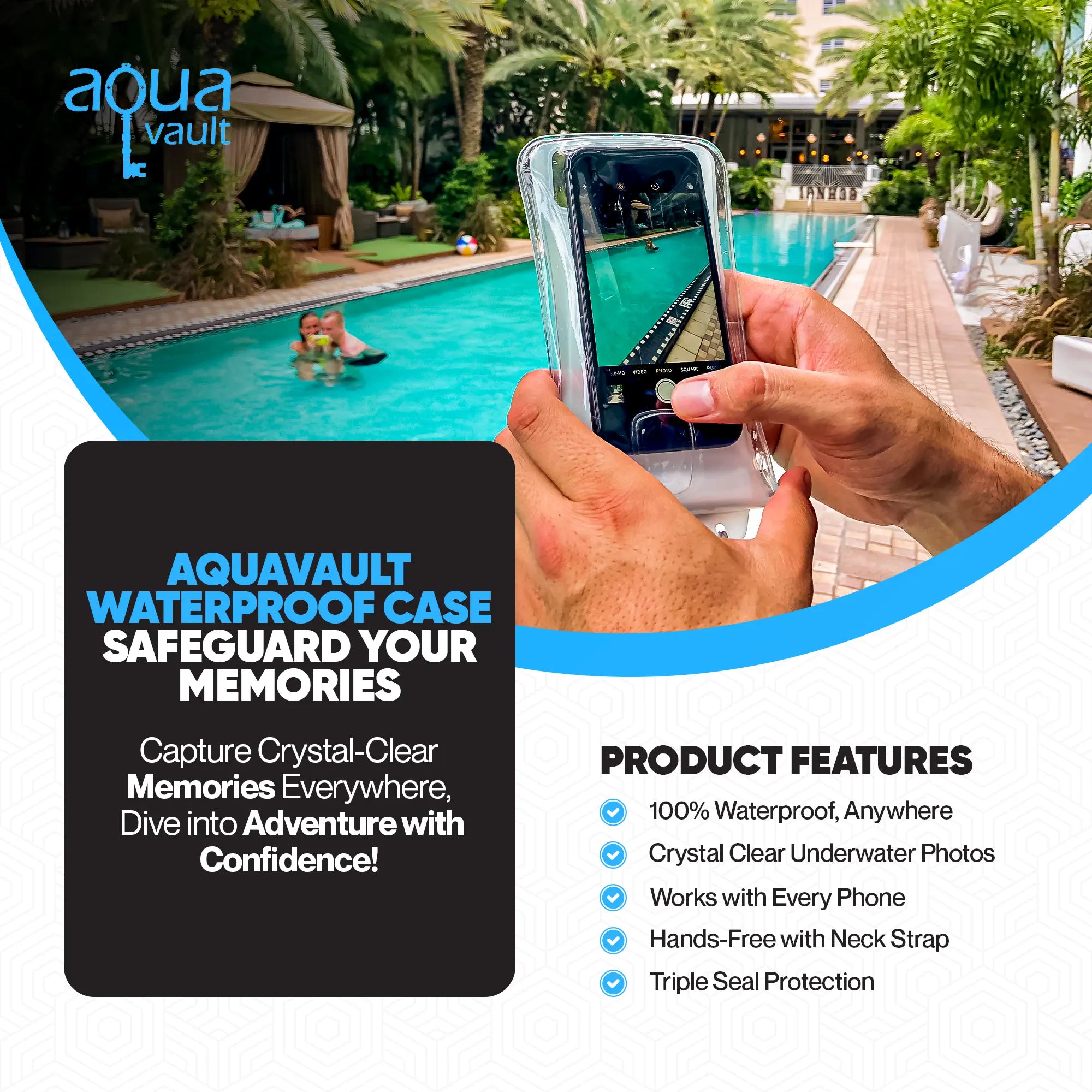 Waterproof Phone Case AquaVault Inc. AquaVault ChargeCard Flexsafe