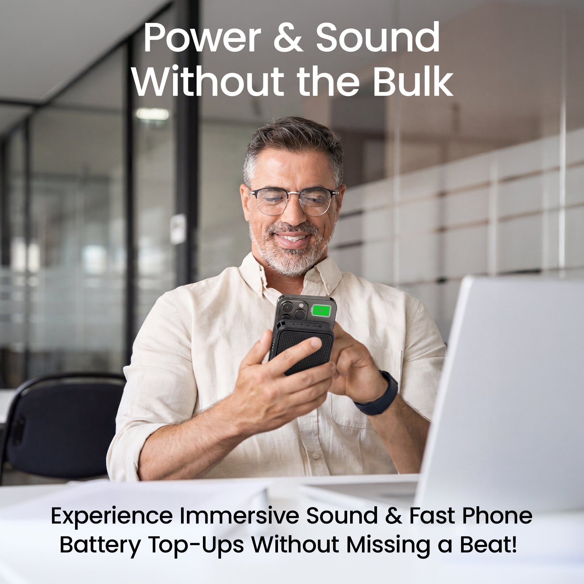 SoundCharge: Premium Portable Speaker & Power Bank
