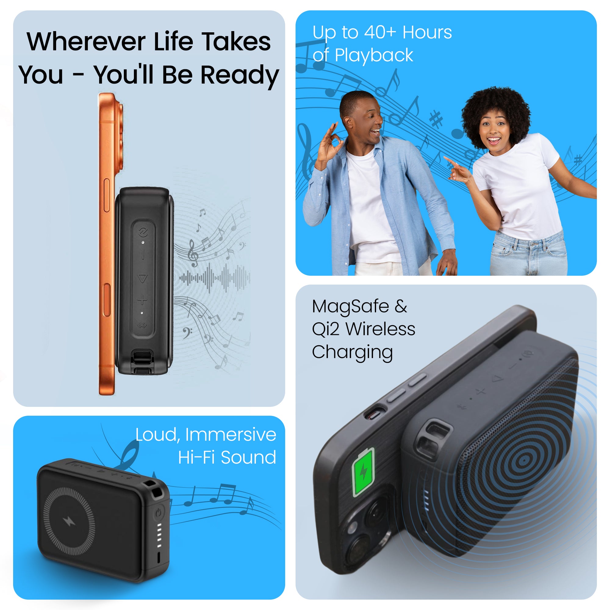 SoundCharge: Premium Portable Speaker & Power Bank