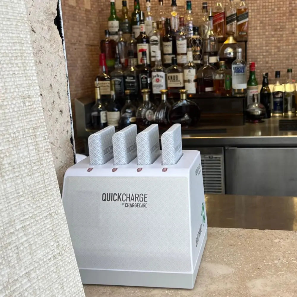QuickCharge 4- Port Guest Charging Station AquaVault Inc. AquaVault ChargeCard Flexsafe