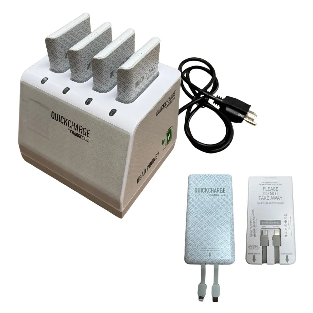 QuickCharge 4- Port Guest Charging Station AquaVault Inc. AquaVault ChargeCard Flexsafe