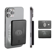 Two compact charging cards displayed separately with textured surface design