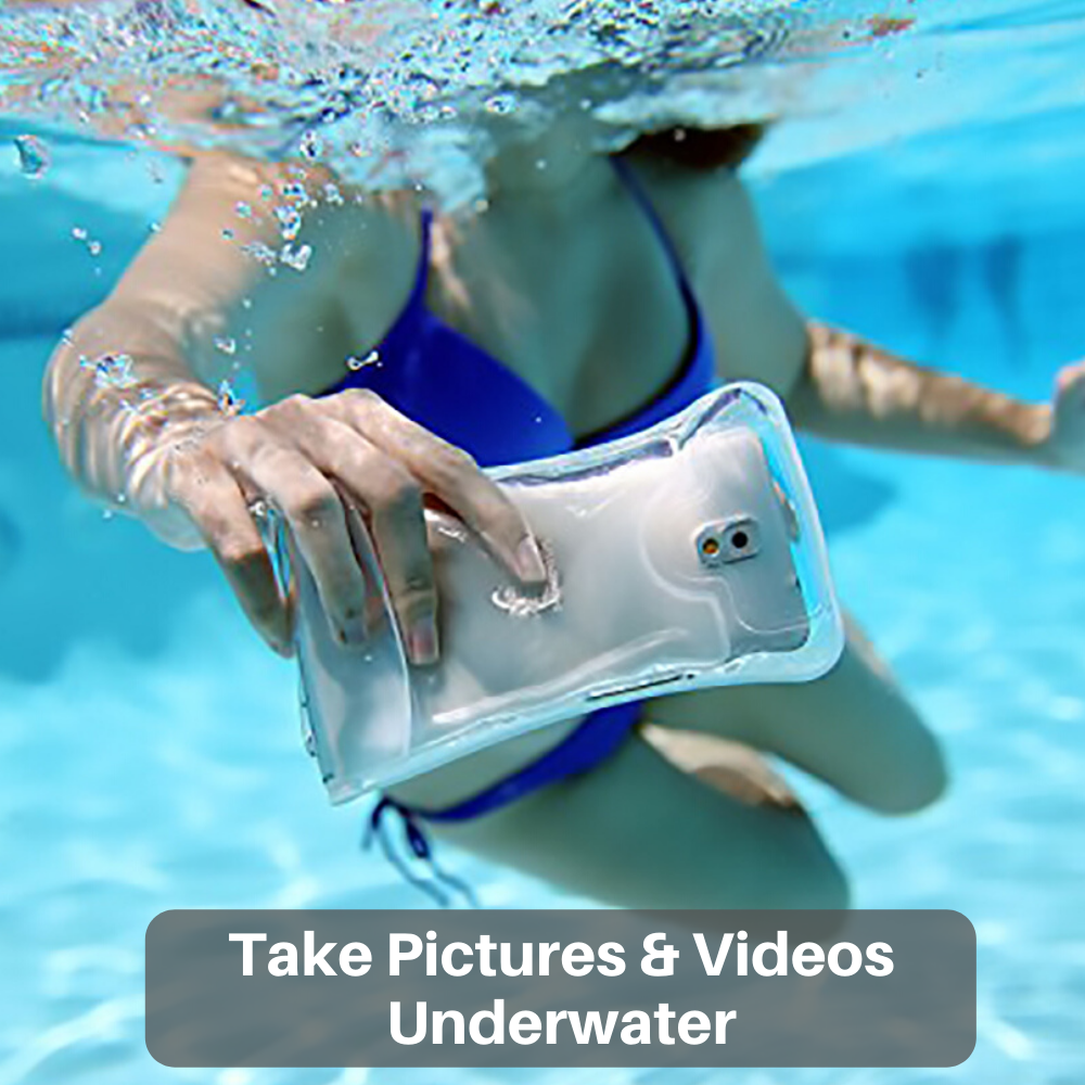 AquaVault 100% Waterproof Floating Smart Phone Case & Money Pouch - Black